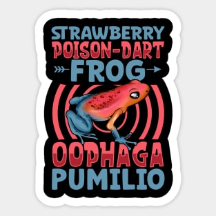 Strawberry Poison-Dart Frog Sticker